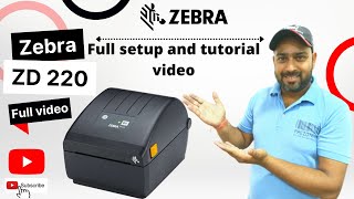 Zebra ZD 220 Full Setup and Tutorial Video prezotech  Barcode Matlab Prezotech [upl. by Alcinia297]