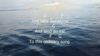 Ordinary Song by Mark Velasco Lyrics with Chords [upl. by Colner]