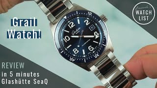 Review in 5 Minutes Glashütte Original SeaQ 395 mm [upl. by Ridglee902]