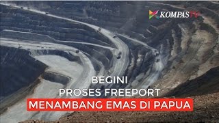 Begini Proses Freeport Menambang Emas di Papua [upl. by Enimasaj758]