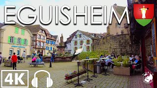 Eguisheim Walking Tour 4k Alsace Region France 60fps [upl. by Adiela28]