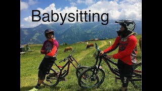 Babysitting ft Maxime Danda Morgins bike park [upl. by Merrie]