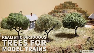 How to make Deciduous tress for HO model train layouts [upl. by Aninahs756]