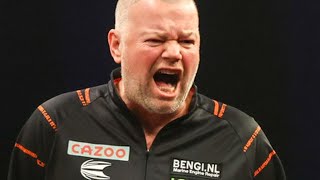 Raymond van Barneveld 157 finish against Gerwyn Price during the Cazoo Grand Slam of Darts 2022 [upl. by Ayiram761]