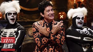 SNL How Tom Hanks Character David S Pumpkins Was Created  THR News [upl. by Hoxie]