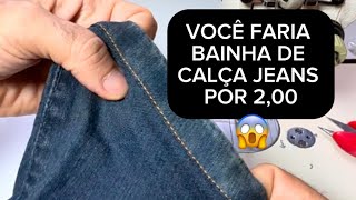 Bainha de calça jeans [upl. by Naicad]