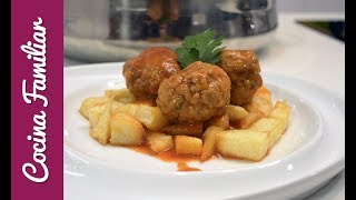 Albóndigas de cerdo y ternera con salsa By JavierRomero [upl. by Refiffej452]