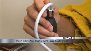 Even 5 Minutes More Exercise Helps Lower Blood Pressure [upl. by Rettuc]