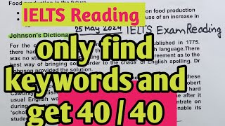 ielts reading tips and tricks 25 may 2024 IELTS exam Reading answers ielts 9reading [upl. by Eeneg]