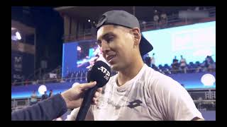 Alejandro Tabilo interview after 2nd round win at 2024 Chile Open [upl. by Ada]