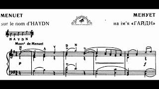 Maurice Ravel  Menuet sur le nom dHaydnaudio  sheet music [upl. by Nosrac]