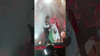 ChristianNodal con la bandera de Mexico durante el PalCoraTour en Barcelona España  Shorts [upl. by Pedersen]