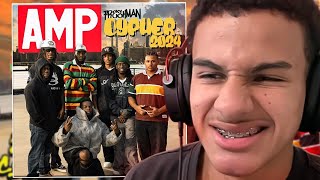 AMPS BEST CYPHER YET DAVIS TILLER amp KEVIN HART  AMP FRESHMAN CYPHER 2024 REACTION [upl. by Aehsat203]