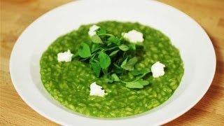 Pea And Goats Cheese Risotto Simply Gourmet [upl. by Akinad]