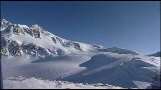 Cervinia  Dal Breuil verso il Plateau Rosà con la nuova linea di impianti [upl. by Odetta]