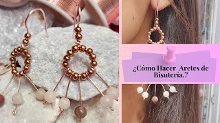 ARETES DE BISUTERIA  REDONDOS 🥰📌 [upl. by Sirrom874]