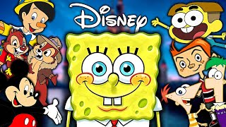 All The Times Spongebob Appeared On Disney Movies And Shows [upl. by Sadnac]