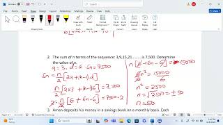 Sequences And seriesApForm 3 Mathematics [upl. by Atis116]