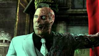 Arkham City Two Faces Cutscenes with his TAS Theme [upl. by Wrdna]