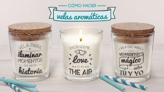 Cómo hacer velas aromáticas [upl. by Upali]