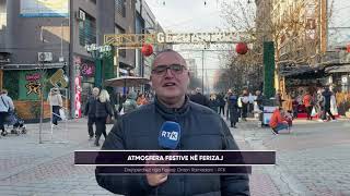 Atmosfera Festive në Ferizaj Drejtpërdrejt nga Ferizaj  Driton Ramadani  RTK 31122023 [upl. by Zakaria]