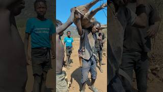 What a blessed day Hadzabes have warthog for eating with their families shorts viralvideo [upl. by Ursuline]