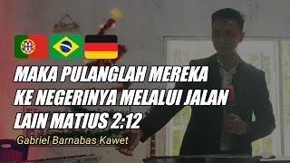 Maka pulanglah mereka ke Negerinya melalui jalan lain Matius 212  Natal GBT quotLembah Pujianquot Tobelo [upl. by Ahsieken]