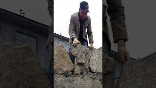 Traditional Dry Stone Walls installation process [upl. by Erual226]