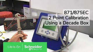 875EC  871EC Conductivity System 2Point Calibration Using Decade Box  Schneider Electric Support [upl. by Anyk]