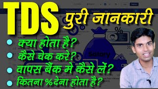 TDS Kya Hai Hindi Me Explained  TDS Claim Process  Tax Deducted at Source In Income Tax [upl. by Ingraham]