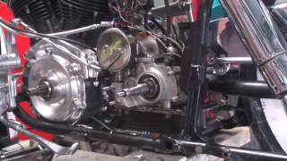 1972 122 FLH 98ci shovelhead stroker motor rebuild Harley by tatro machine [upl. by Donella]