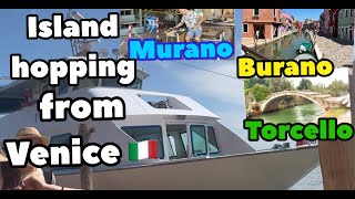 Venetian Lagoons Murano Burano and Torcello Islands Day Tour from Venice Italy Island Hopping [upl. by Enitram180]