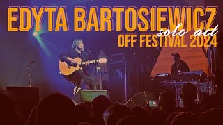 Edyta Bartosiewicz solo act live  OFF Festival 2024 [upl. by Jarred747]