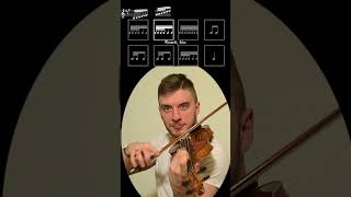 Rhythm Challenge  A Major Scale on the violin shorts violin practice [upl. by Orvan43]