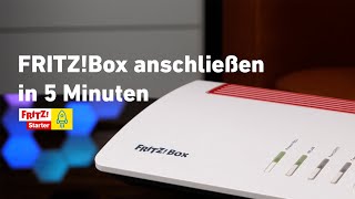 FRITZBox anschließen in 5 Minuten  FRITZ Starter 01 [upl. by Bilow]