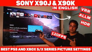 Sony Bravia X90KX90J VRR  ALLM  HDR  120 FPS Best Gaming Picture Settings🔥 [upl. by Nymzaj]