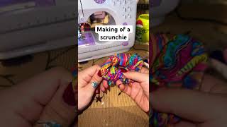 Scrunchie 😄 scrunchies diy sewing fyp [upl. by Atikihc69]