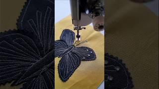 AMAZING Sewing Tips And Tricks Old Jeans Converted Into Butterfly Portrait Using Asmr Shorts Asmr [upl. by Kecaj]