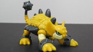 Digital Monster Action FigureAnkylomonアンキロモン Toy Review [upl. by Ahsiad]