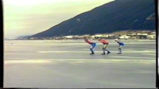 Marathonschaatsen Weissensee 1994 Finale 100 km Hotze Zandstra [upl. by Saxena]