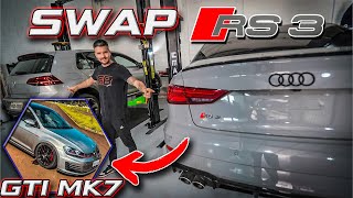 SWAP RS3 GTI  TOMEI A DECISÃO DO QUE VOU FAZER COM A RS3 DE LEILÃO… 🫣 [upl. by Filomena48]