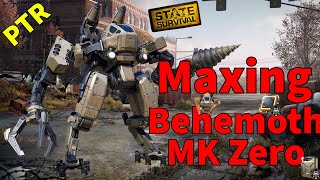 Maxing Out Behemoth Mk Zero in PTR Server State of Survival [upl. by Erika]