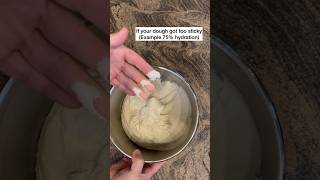 How to manage high hydration Neapolitan pizza dough if it got sticky [upl. by Milzie]