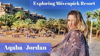 Mövenpick Resort Aqaba  Jordan hotel tour  K Around the World [upl. by Yblok]