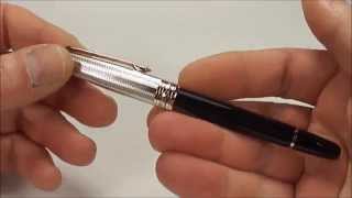 Montblanc 75th Anniversary Meisterstuck Solitaire Doue 163 Roller Ball [upl. by Alekehs939]