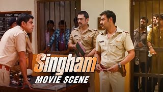 Ajay Devgn Threatens Murali Sharma  Singham  Movie Scene [upl. by Refinej271]