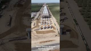 California HighSpeed Rail Hanford Viaduct Short Update September 19 2024 [upl. by Ardnnek]