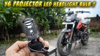 Y6 LED mini Projector for Motorcycle amp Car  Y6 H4 mini [upl. by Eleda]