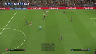 PES 2018 LDM Arsenal amp CHILI 184 14 finale LDC Vs PSG [upl. by Enomad]