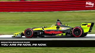 Sebastien Bourdais run from 24th to 6th at MidOhio in 2018 [upl. by Pudens]